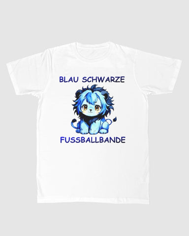 Blau Schwarze Fussballbande Shirt Kids