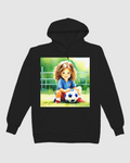 Die Fußballspielerin Hoodie