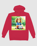 Die Fußballspielerin Hoodie