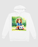 Die Fußballspielerin Hoodie